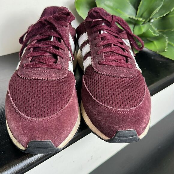 adidas Maroon and White Athletic Shoes - Picture 2 of 9